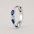 CLCZ+NBL ASTM F136 Titanium Earring - Silver, 18G, 1.0 x 8 mm — primary product image (P-ER-0006-S01)