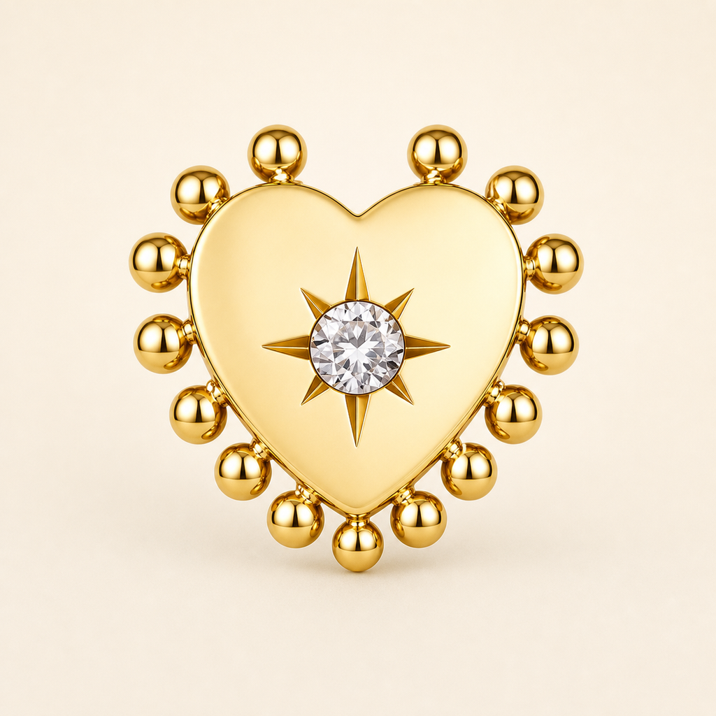 Clear CZ ASTM F136 Titanium Flat Back - Gold, Threadless, 18G, 1.0 x 6+4 mm — primary product image (P-FB-0071-G01)