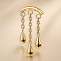 ASTM F136 Titanium Flat Back - Gold, Threadless, 16G, 1.2 x 6+4 mm — primary product image (P-FB-0131-G01)