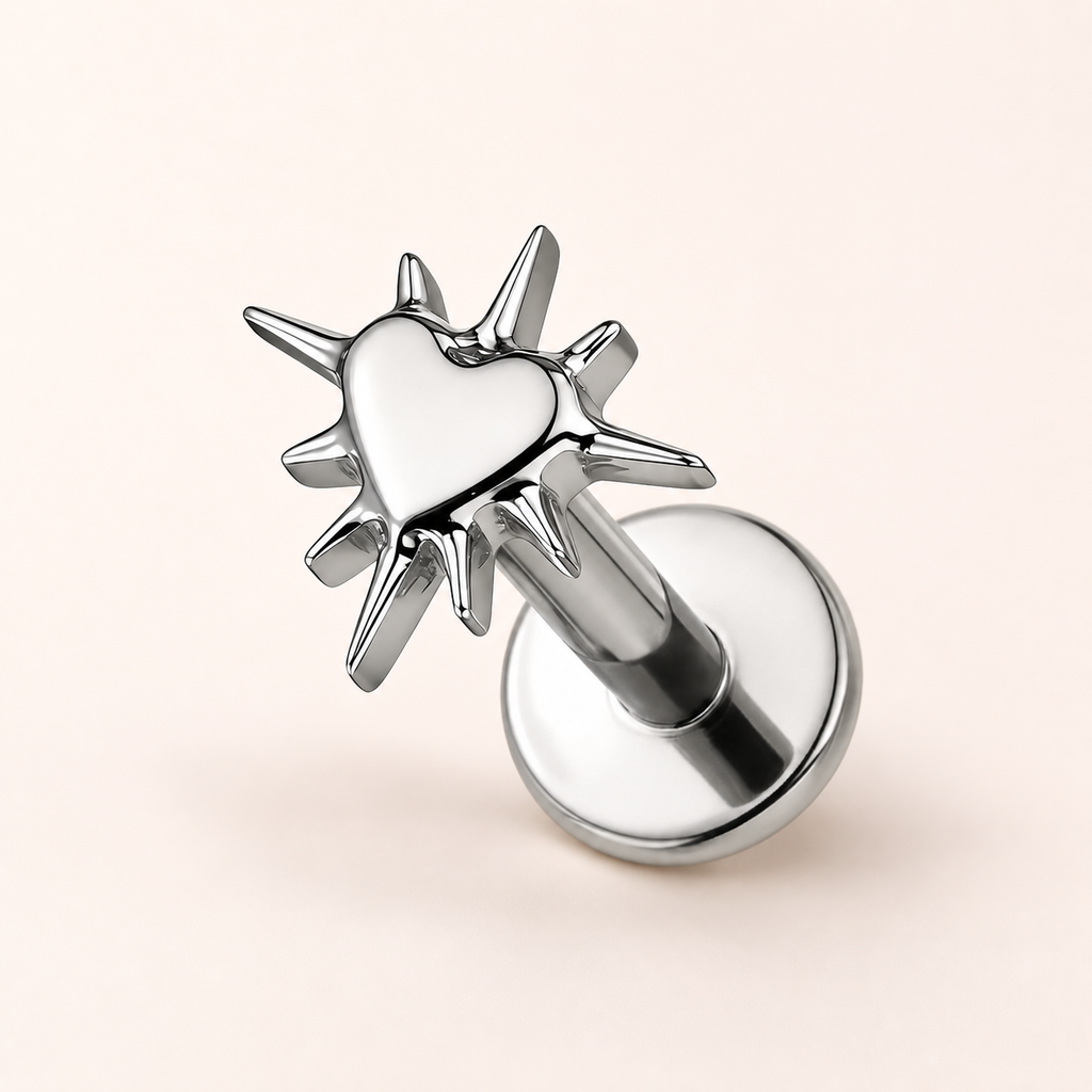 ASTM F136 Titanium Flat Back - Silver, Threadless, 16G, 1.2 x 6+4 mm — primary product image (P-FB-0142-S01)