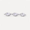 Clear CZ ASTM F136 Titanium Flat Back - Silver, Internally Threaded, 16G, 1.2 x 8+4 mm — primary product image (P-FB-0147-S01)