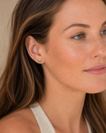 EMCZ ASTM F136 Titanium Flat Back - Gold, Threadless, 16G, 1.2 x 8+4 mm — wearing view four (P-FB-0179-G01)