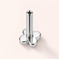 ASTM F136 Titanium Piercing Part - Silver, Threadless, 16G, 1.2 x 6+4 mm — primary product image (P-PT-0007-S01)