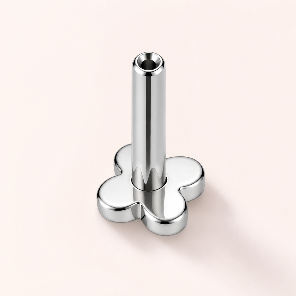 ASTM F136 Titanium Piercing Part - Silver, Threadless, 16G, 1.2 x 6+4 mm — primary product image (P-PT-0007-S01)