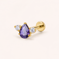 Purple ASTM F136 Titanium Piercing Part - Gold, Threadless — primary product image (P-PT-0010-G01)