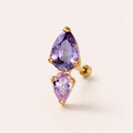 Purple ASTM F136 Titanium Piercing Part - Gold, Threadless — primary product image (P-PT-0011-G01)