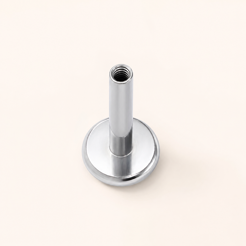 ASTM F136 Titanium Piercing Part - Silver, Internally Threaded, 16G, 1.2 x 7+4 mm — primary product image (P-PT-0020-S01)