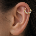 Clear CZ ASTM F136 Titanium Segment Ring - Gold, 16G, 1.2 x 8 mm — primary product image (P-SR-0056-G01)