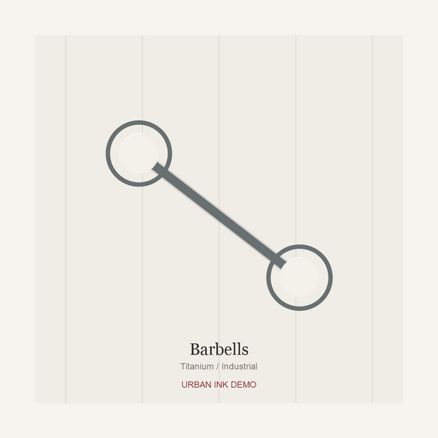 Urban Ink Bamboo Line Barbell