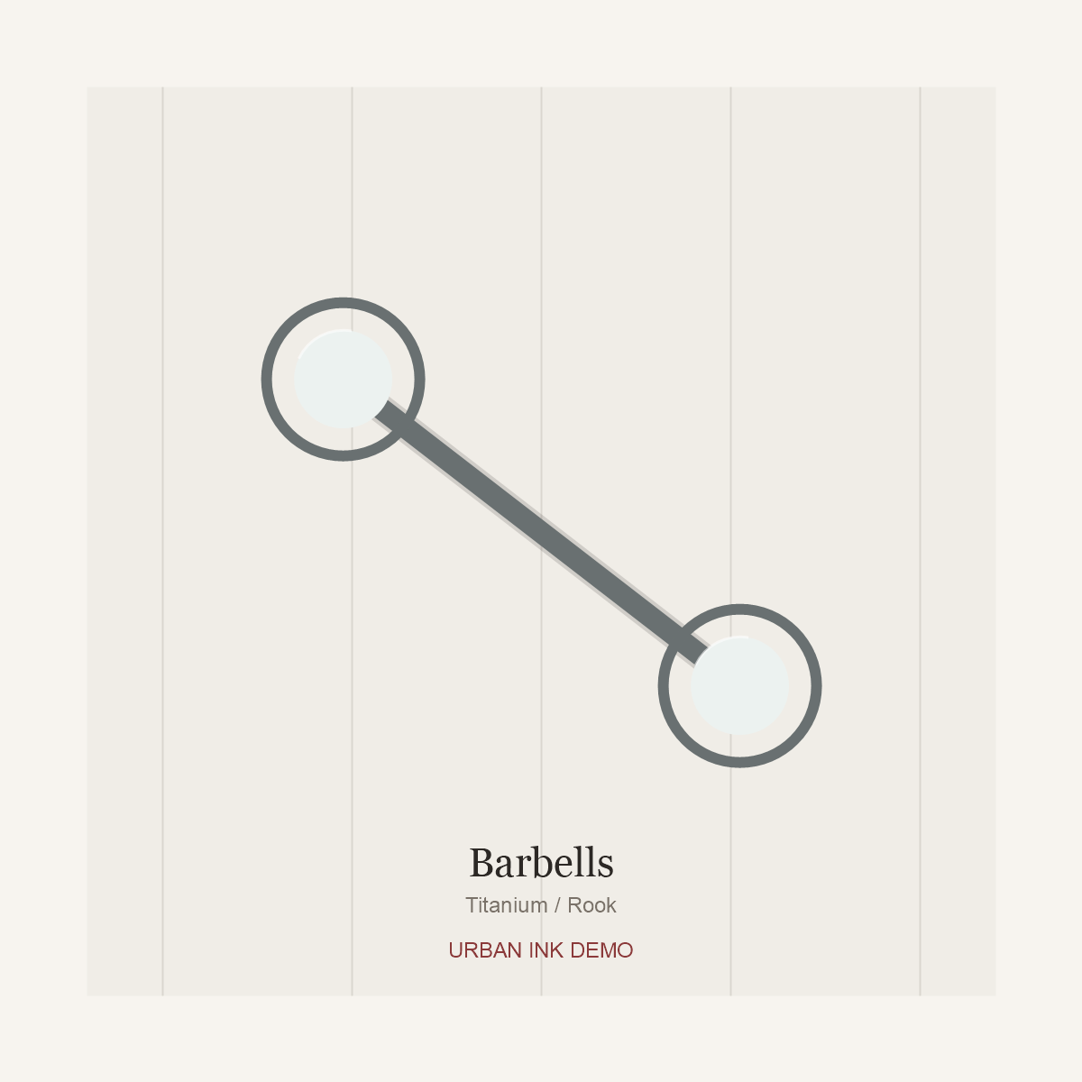 Urban Ink Ink Drop Barbell