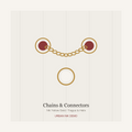 Urban Ink Cinnabar Dot Connector Chain