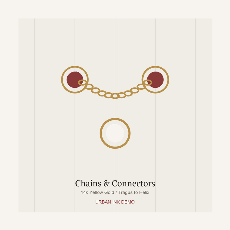 Urban Ink Cinnabar Dot Connector Chain