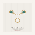 Urban Ink Jade Leaf Connector Chain