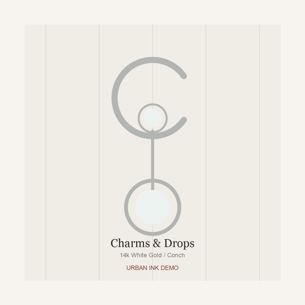 Urban Ink Moon Gate Charm Drop