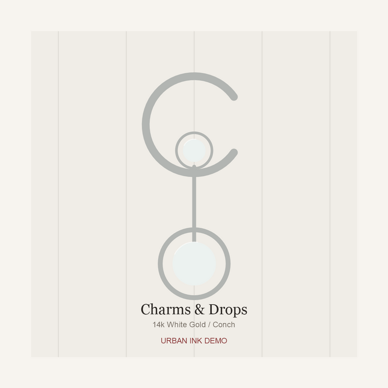 Urban Ink Moon Gate Charm Drop