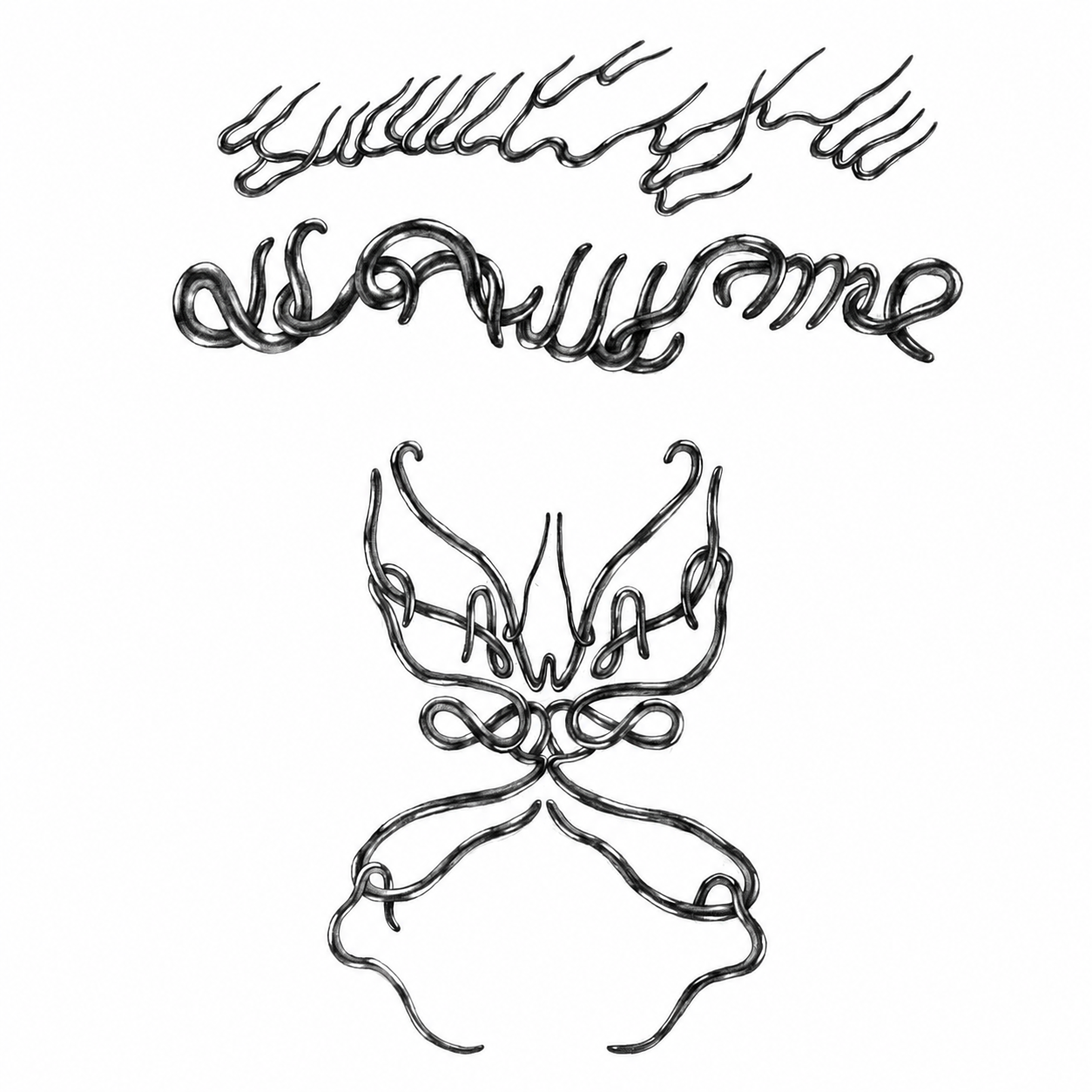 Script & Ribbon Mask — Danski Flash Sheet — enlarged artwork