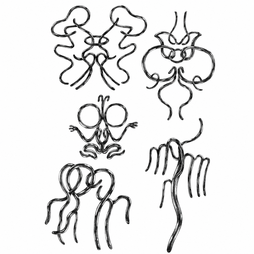 Abstract Creatures — Danski Flash Sheet — enlarged artwork