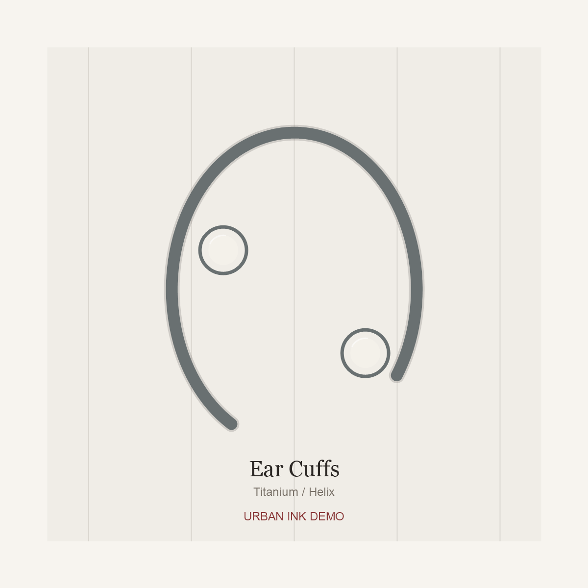 Urban Ink Bamboo Line Ear Cuff