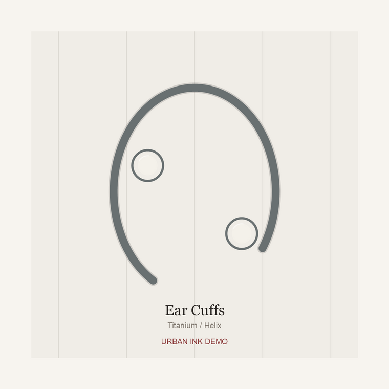 Urban Ink Bamboo Line Ear Cuff