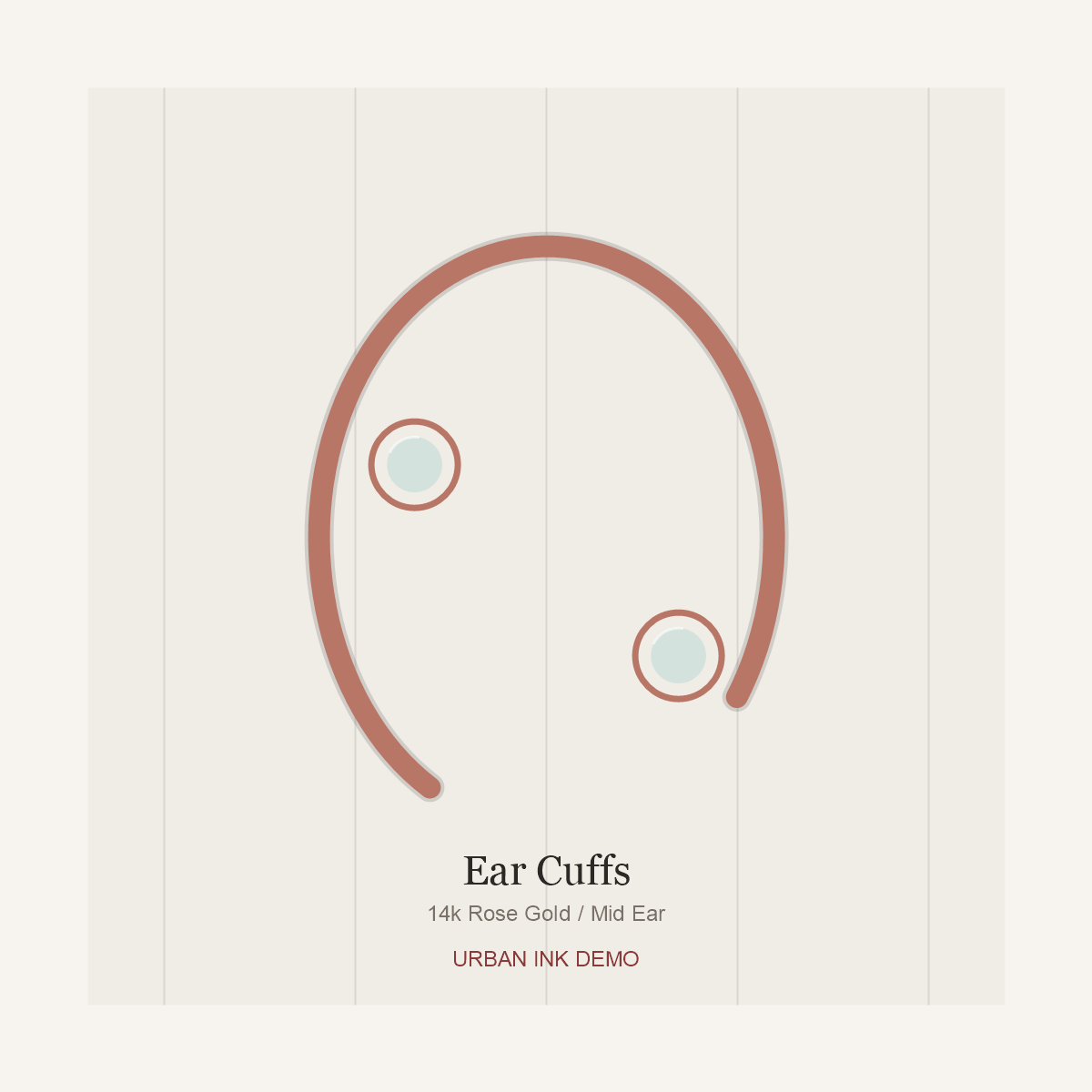 Urban Ink Cloud Knot Ear Cuff