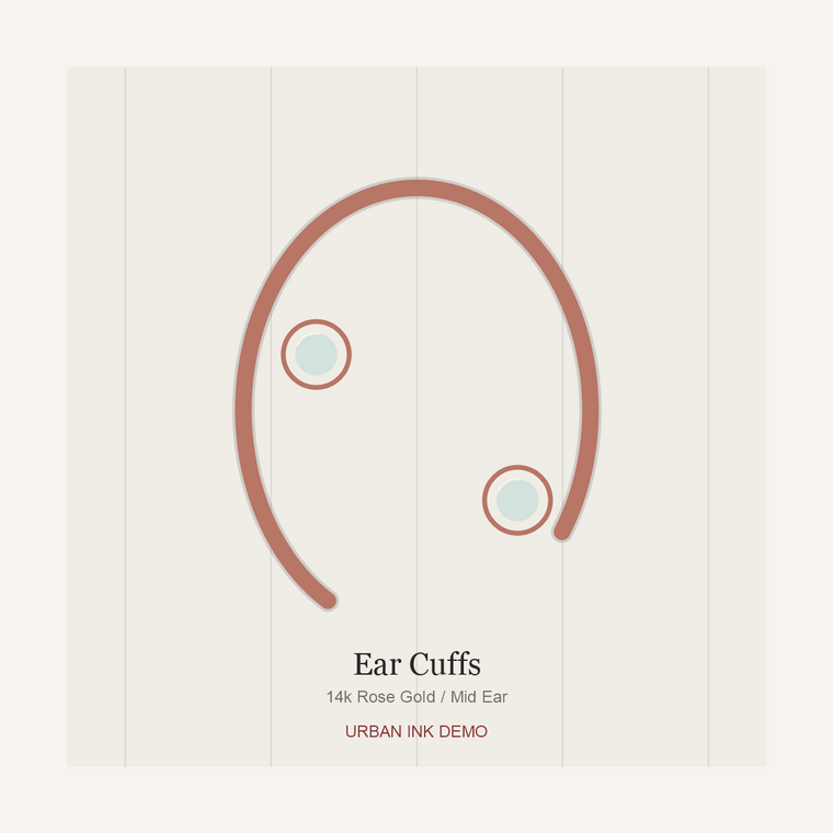 Urban Ink Cloud Knot Ear Cuff