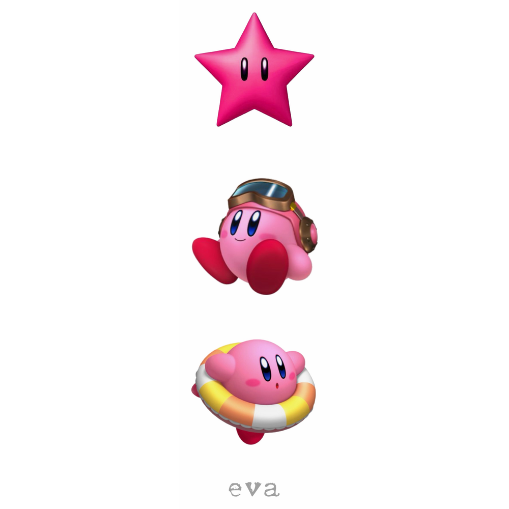 Pink Star Adventure — Eva Flash Sheet — enlarged artwork