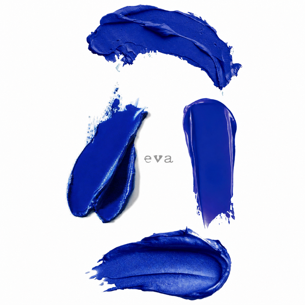 Cobalt Brushwork — Eva Flash Sheet — enlarged artwork