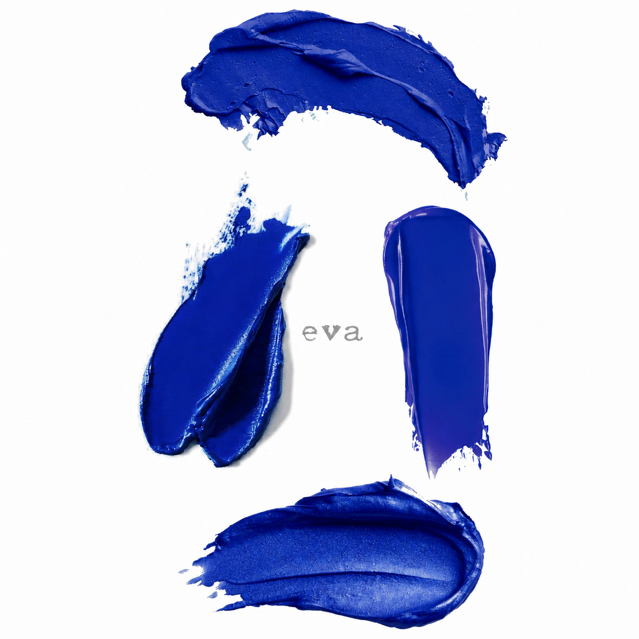 Cobalt Brushwork — Eva Flash Sheet — enlarged artwork