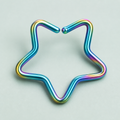 [TOPOSH-ROLE-ORDER-CLEANUP-20260717-BATCH12:TP-NS-RB-20G8-PLN-009:01] Star Charm Titanium Nose Hoop – Rainbow | 01_primary_product_bg