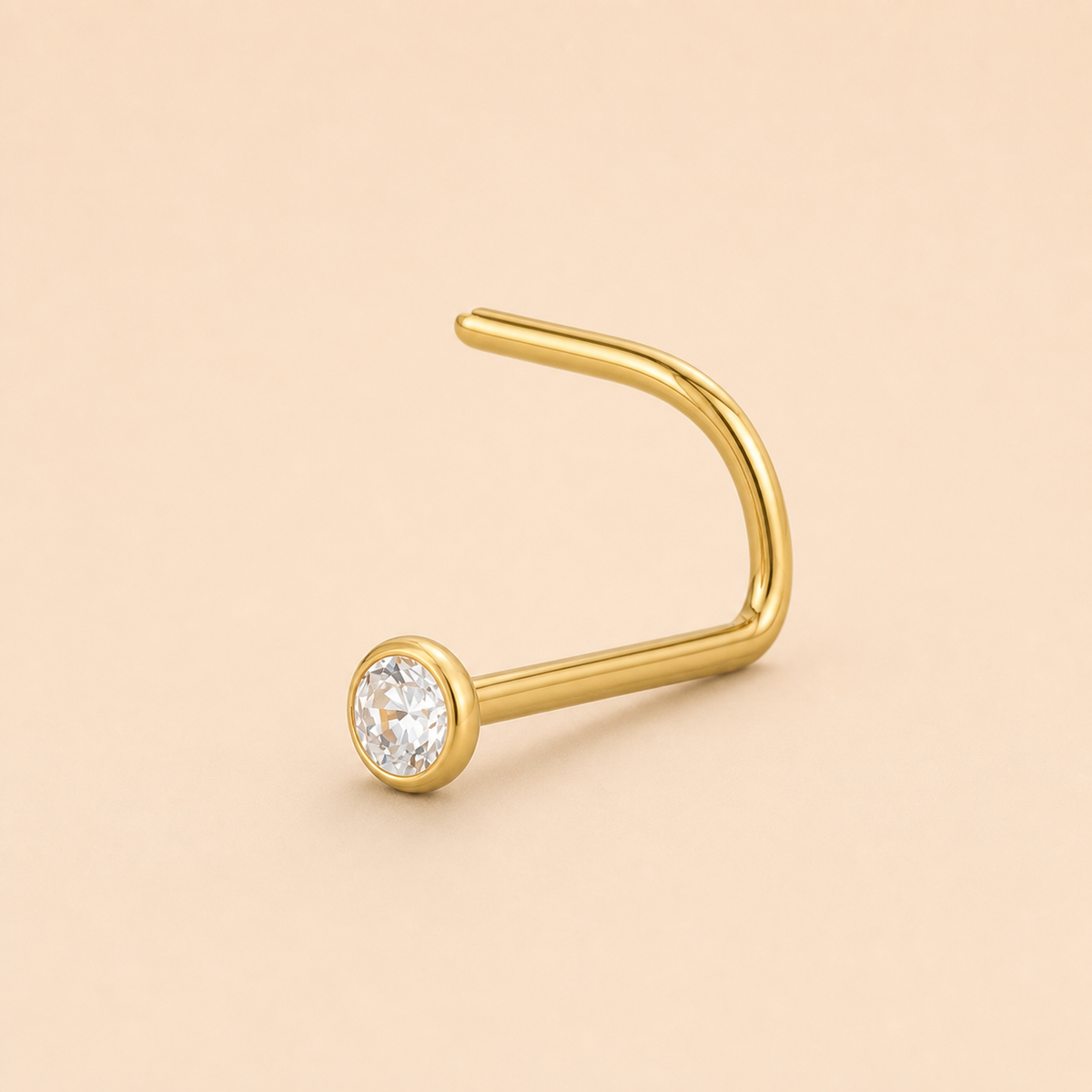 [TOPOSH-ROLE-ORDER-CLEANUP-20260717-BATCH13:TP-NS-S-GD-20G6-T2.35-CLCZ-1033:05] Clear CZ Titanium Nose Screw – Gold, 6+2.35mm | 05_product_angles