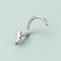 [TOPOSH-ROLE-ORDER-CLEANUP-20260717-BATCH15:TP-NS-S-SIL-0.8-PLN-062:01] Lightning Bolt Titanium Nose Screw – Silver | 01_primary_product_bg
