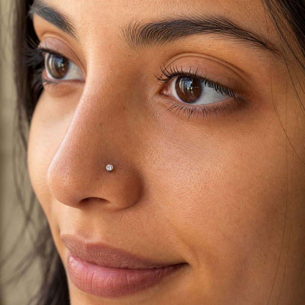 [TOPOSH-ROLE-ORDER-CLEANUP-20260717-BATCH14:TP-NS-S-SIL-20G6-T2.5-CLCZ-058:04] Clear CZ Titanium Nose Screw – Silver, 6+2.5mm | 04_model_asian