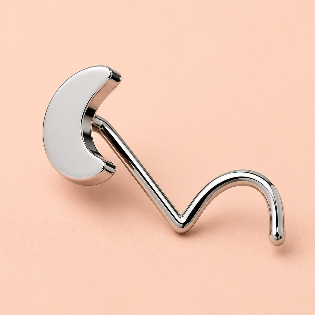 [TOPOSH-ROLE-ORDER-CLEANUP-20260717-BATCH14:TP-NS-SIL-0.8-PLN-042:05] Crescent Titanium Nose Screw – Silver | 05_product_angles
