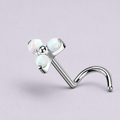 [TOPOSH-ROLE-ORDER-CLEANUP-20260717-BATCH12:TP-NS-SIL-0.8-WOP-053:01] White Opal Titanium Nose Jewelry – Silver | 01_primary_product_bg