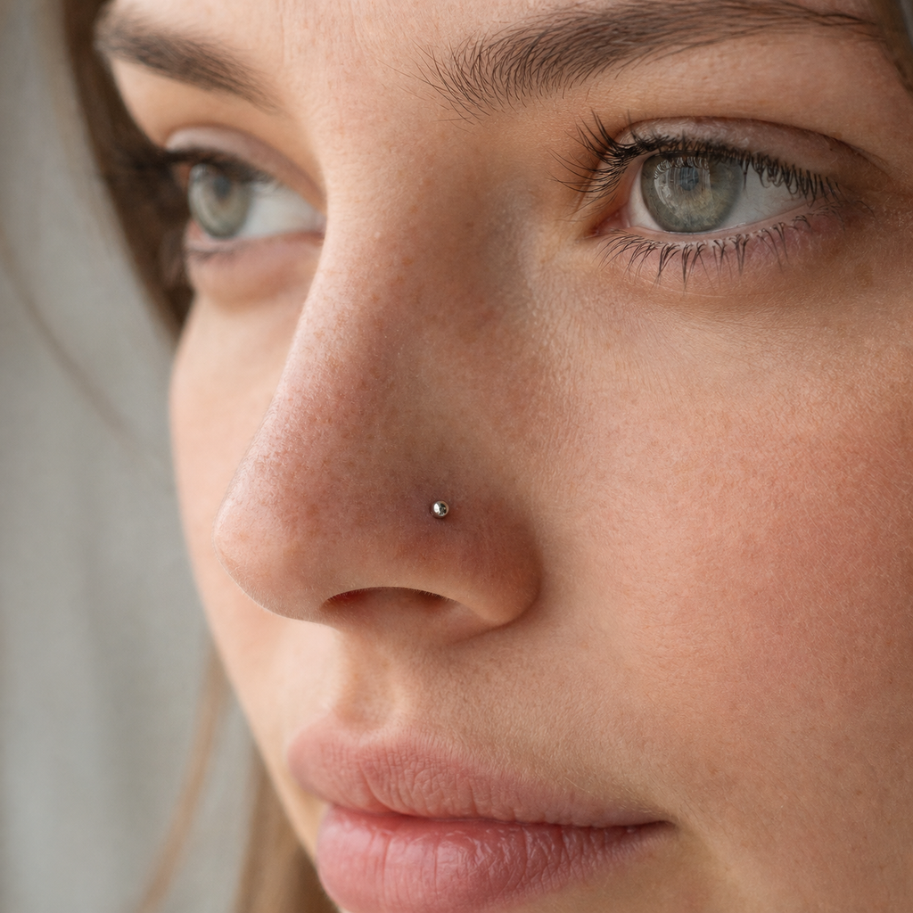 [TOPOSH-ROLE-ORDER-CLEANUP-20260717-BATCH15:TP-NS-ST-SIL-20G7-PLN-884:02] Titanium Straight Nose Stud – Silver | 02_model_white