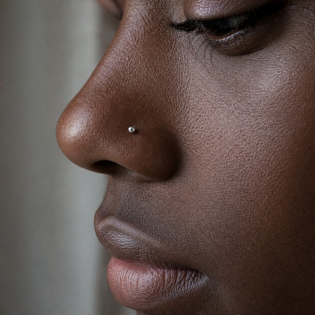 [TOPOSH-ROLE-ORDER-CLEANUP-20260717-BATCH15:TP-NS-ST-SIL-20G7-PLN-884:03] Titanium Straight Nose Stud – Silver | 03_model_black