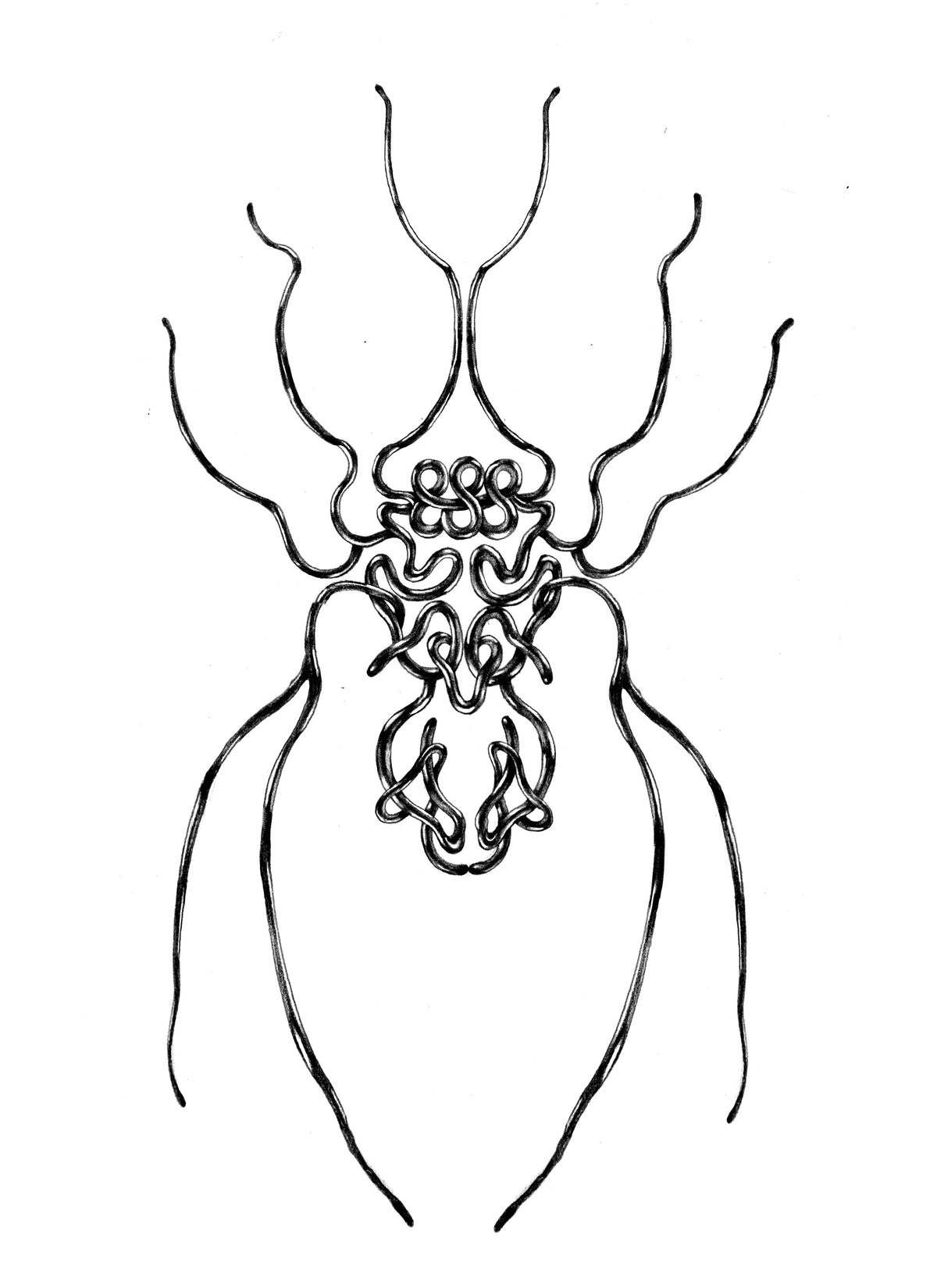 Danski Flash 03 — Abstract Linework — original artwork