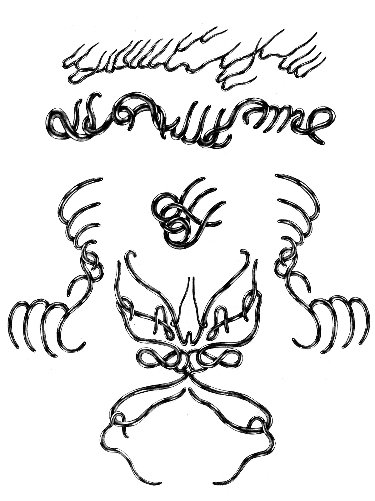 Danski Flash 06 — Abstract Linework — original artwork