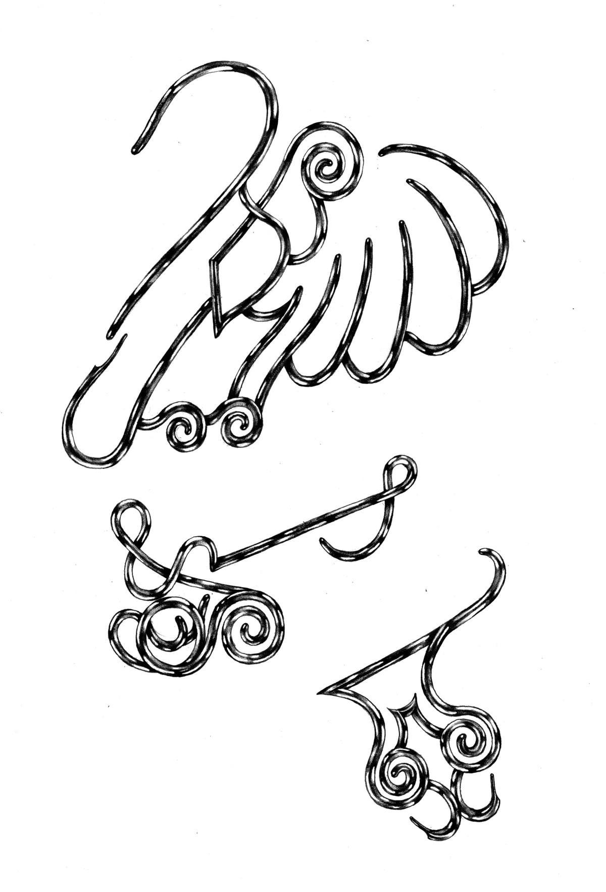 Danski Flash 07 — Abstract Linework — original artwork