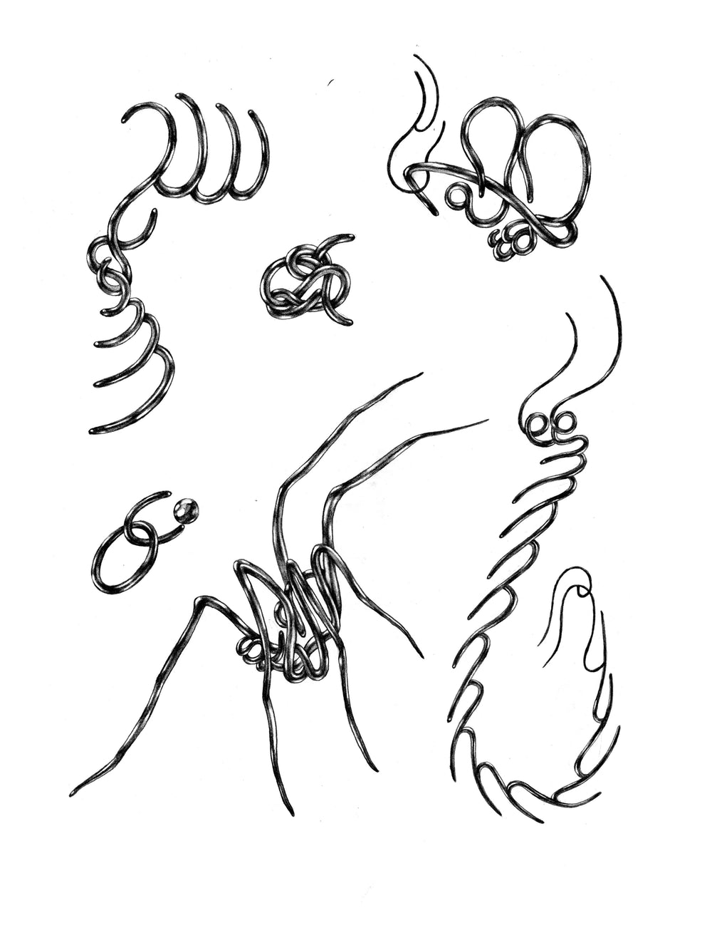 Danski Flash 08 — Abstract Linework — original artwork