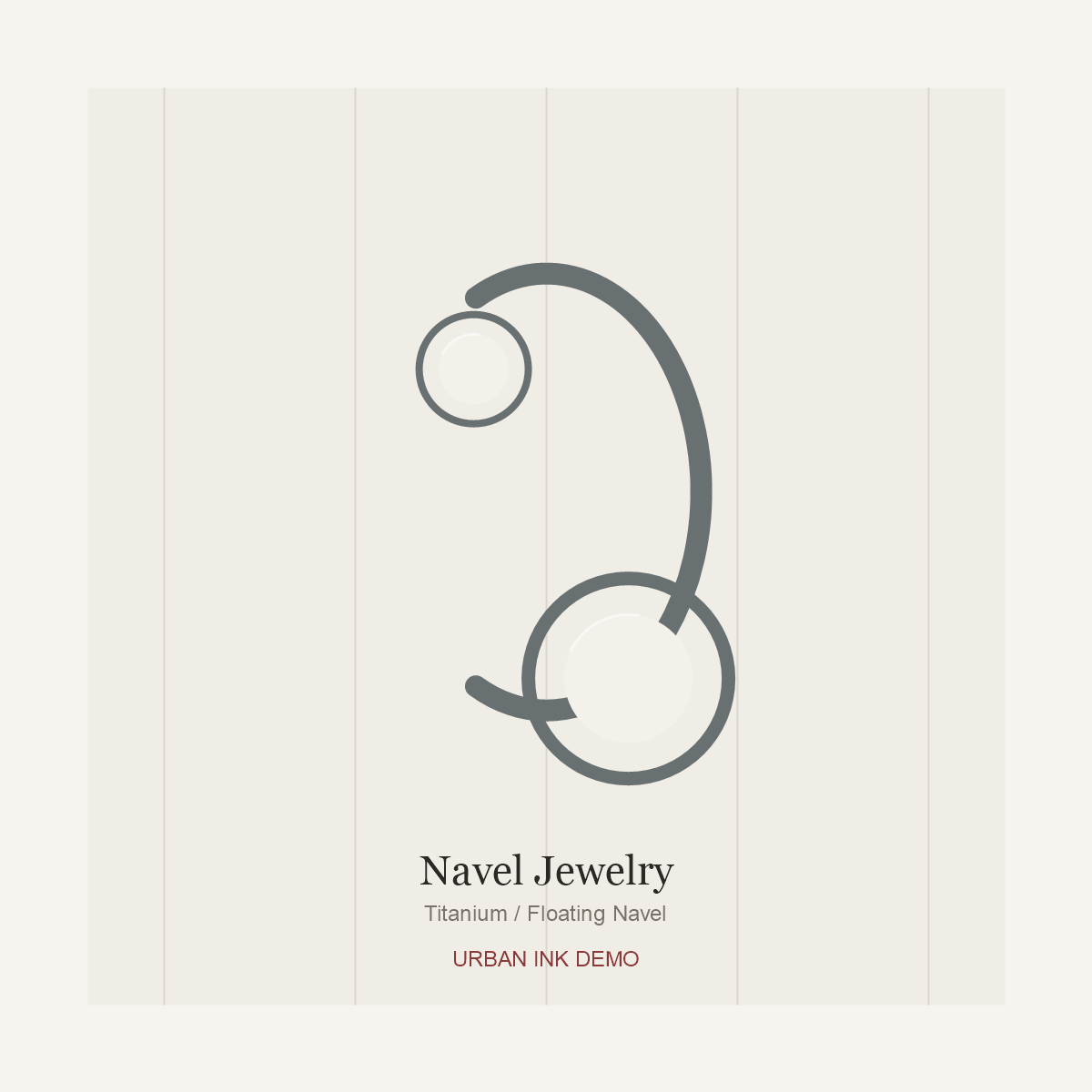 Urban Ink Bamboo Line Navel Curve