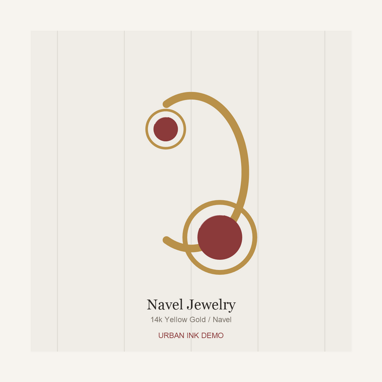 Urban Ink Cinnabar Dot Navel Curve
