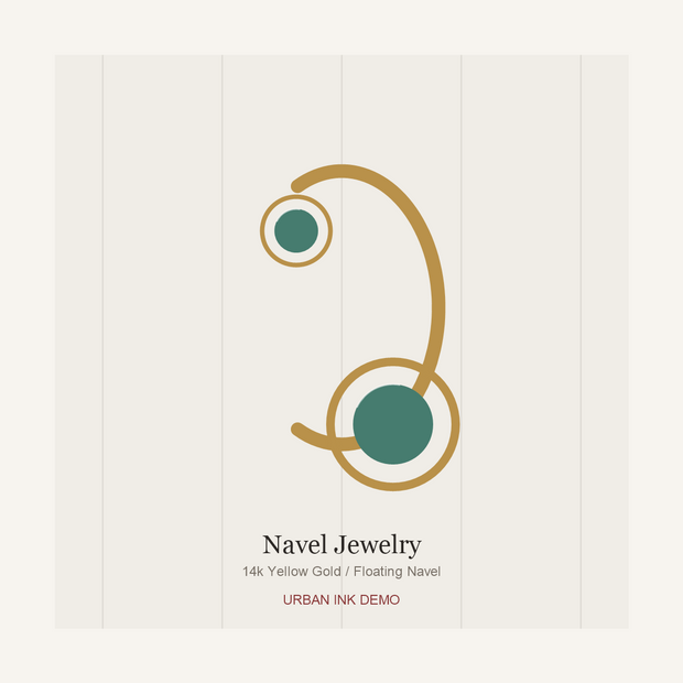 Urban Ink Jade Leaf Navel Curve