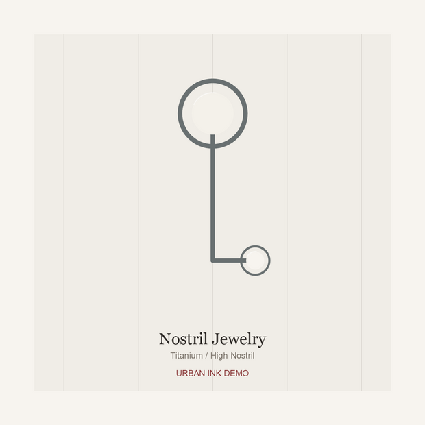 Urban Ink Bamboo Line Nostril Pin