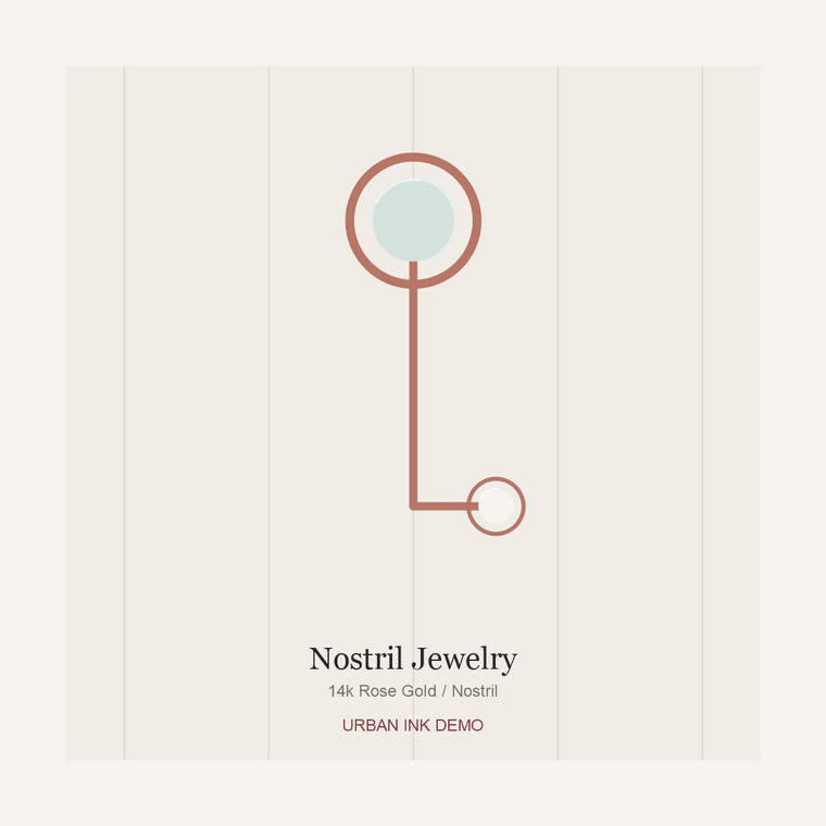 Urban Ink Cloud Knot Nostril Pin