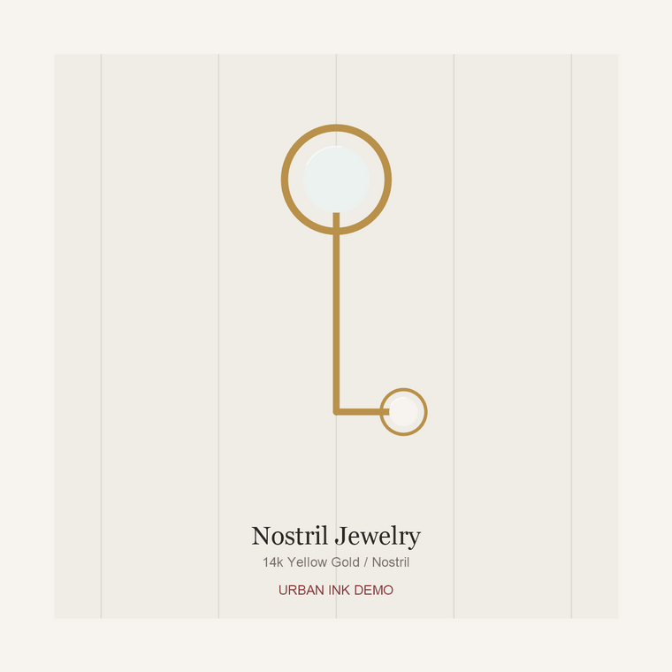 Urban Ink Lotus Nostril Pin