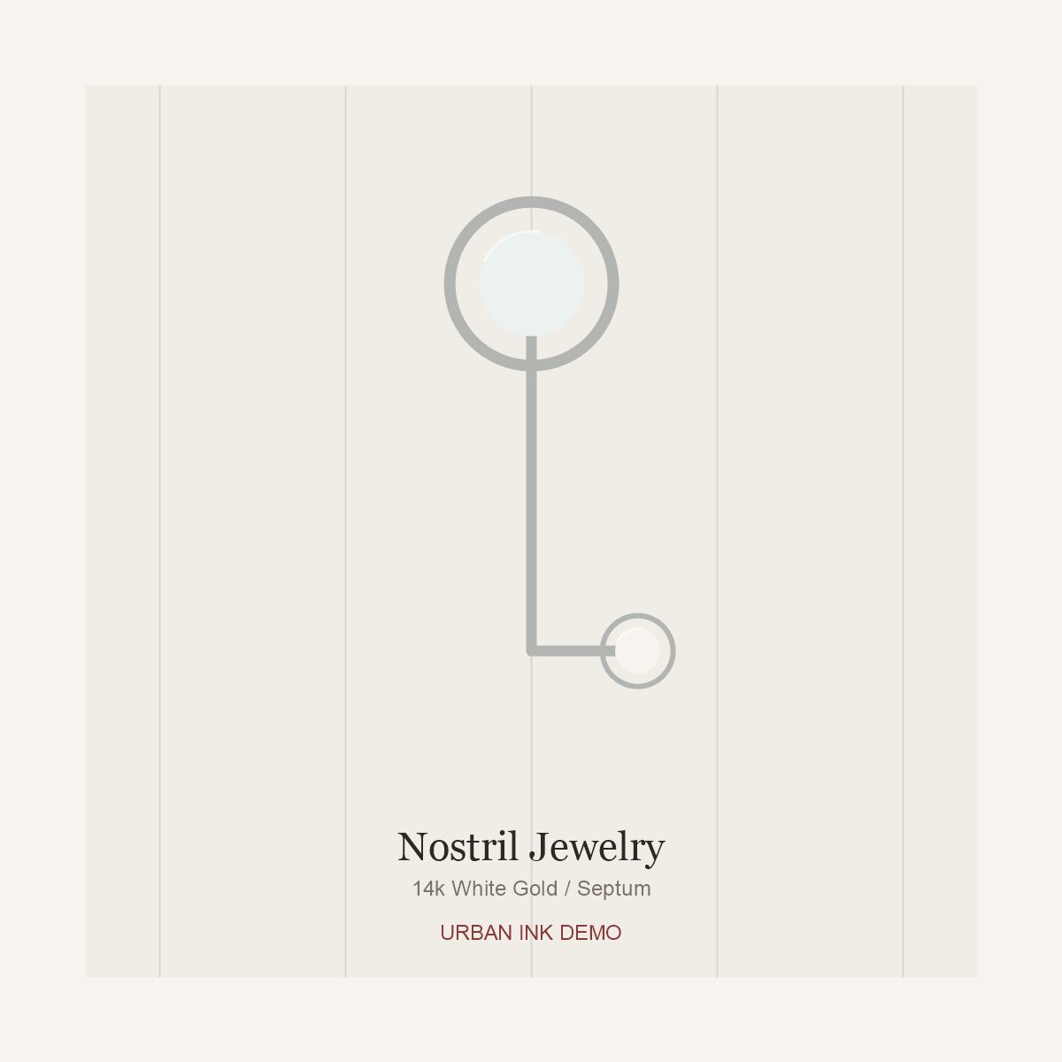 Urban Ink Moon Gate Nostril Pin