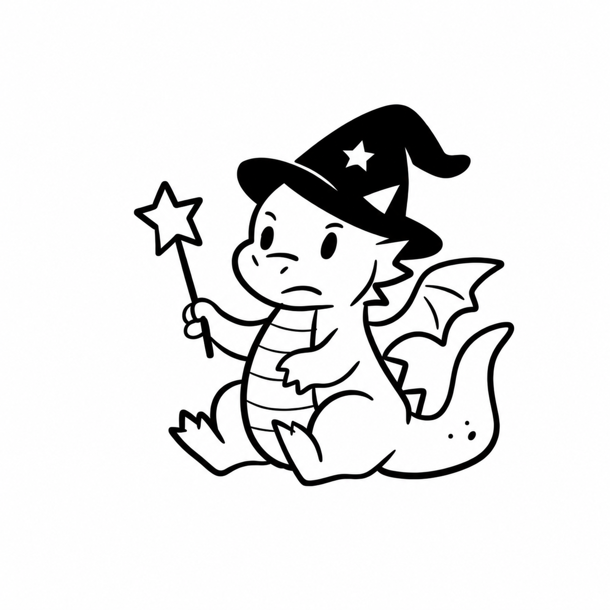 Wizard Baby Dragon flash tattoo design by Owen