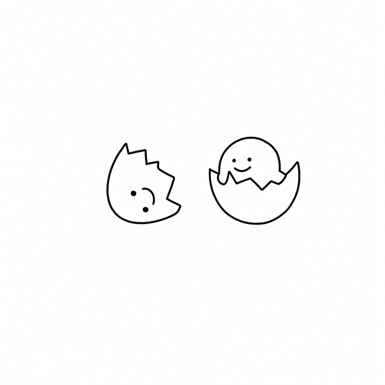 Hatching Chicks flash tattoo design by Owen
