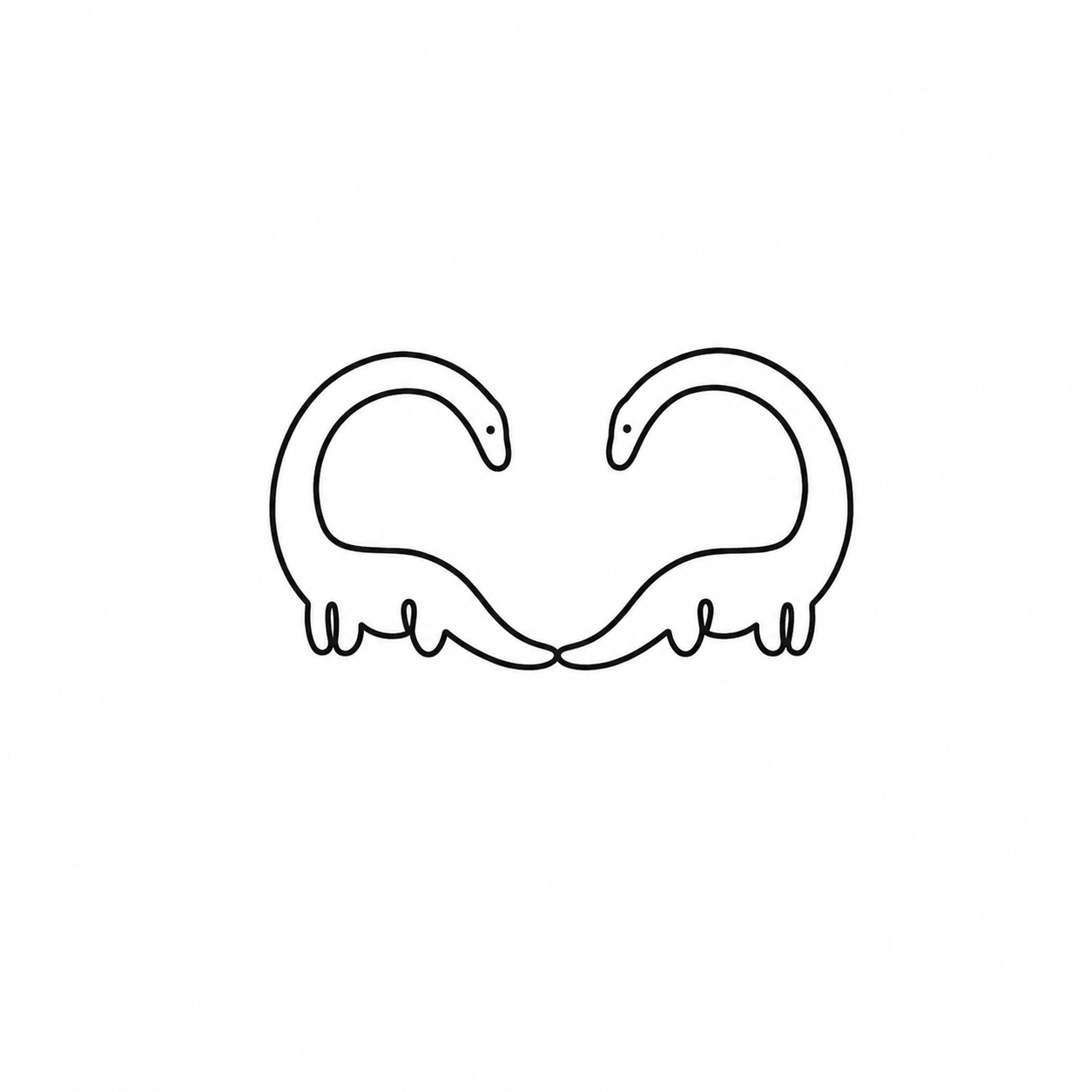Heart-Tail Animals flash tattoo design by Owen